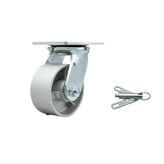 4 Inch Semi Steel Swivel Caster with Ball Bearing and Swivel Lock Service Caster