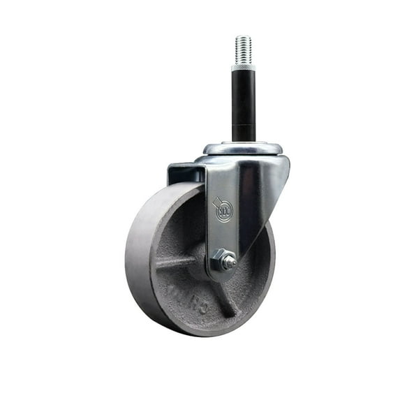 4 Inch Semi Steel Wheel Swivel 3/4 Inch Expanding Stem Caster SCC