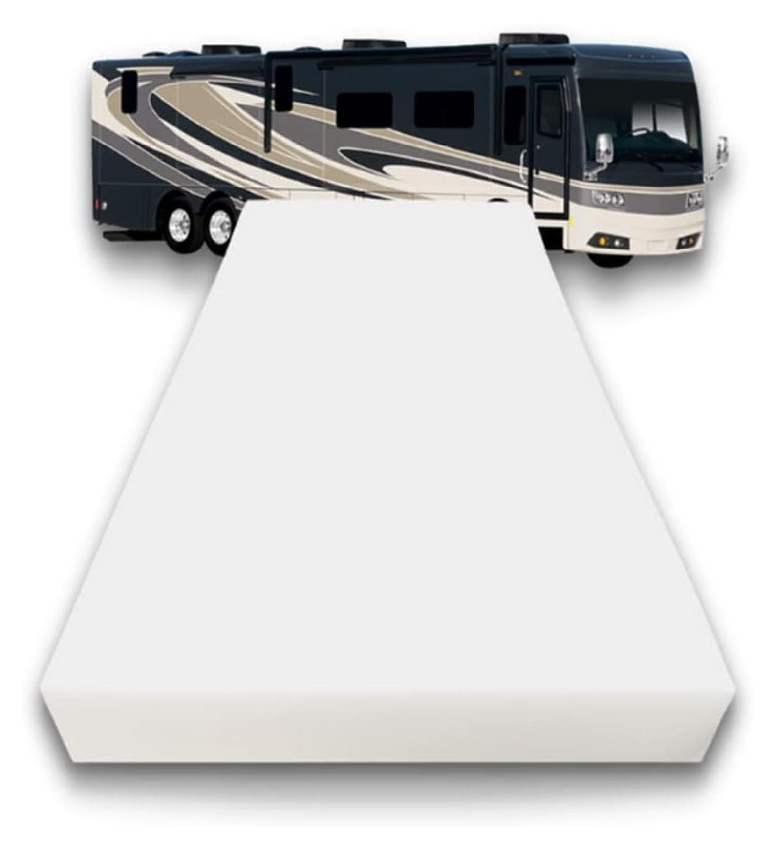 10-Inch High-Density Foam RV Mattress Replacement | Medium Firm, Vinyl Cover, Twin XL For Trailers, Camper Vans