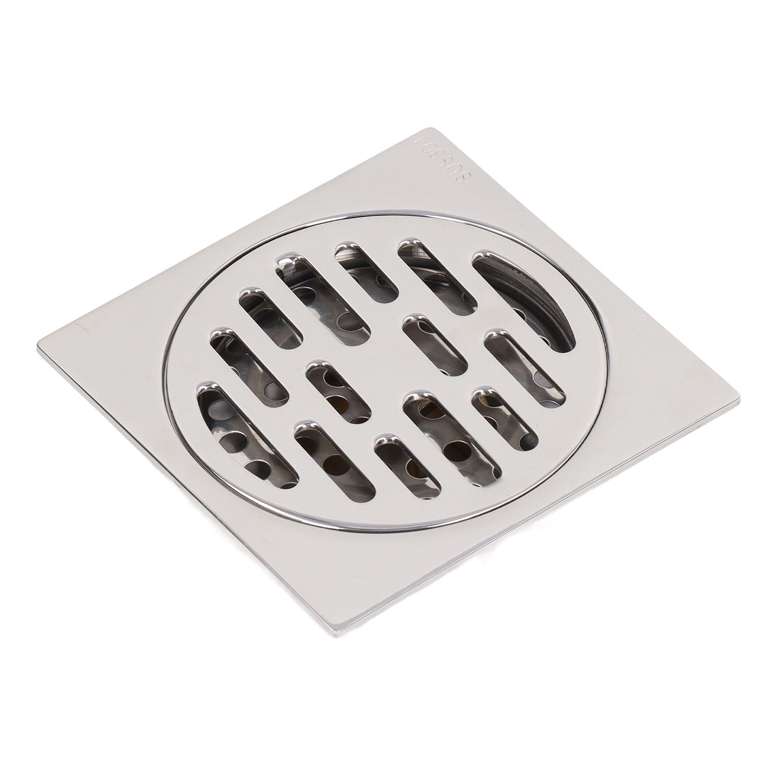 4 Inch Shower Floor Drain With Removable Grid Grate Stainless Steel