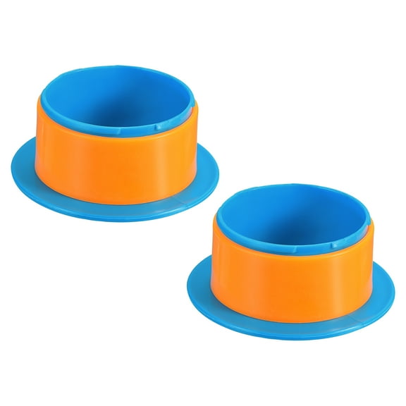 4 Inch Shrink Wrap Handle, 2Pcs Stretch Wrap Dispenser Stretch Film Dispenser Plastic Hand for 76mm Above Core Furniture Wrapping Moving Packing, Blue