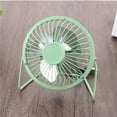 thumbnail image 1 of 4 Inch Small USB Desk Fan with Metal Construction & Strong Airflow & 360°Adjustable Tilt Angle, Personal Cooling Fan for Desktop Office (Green), 1 of 7