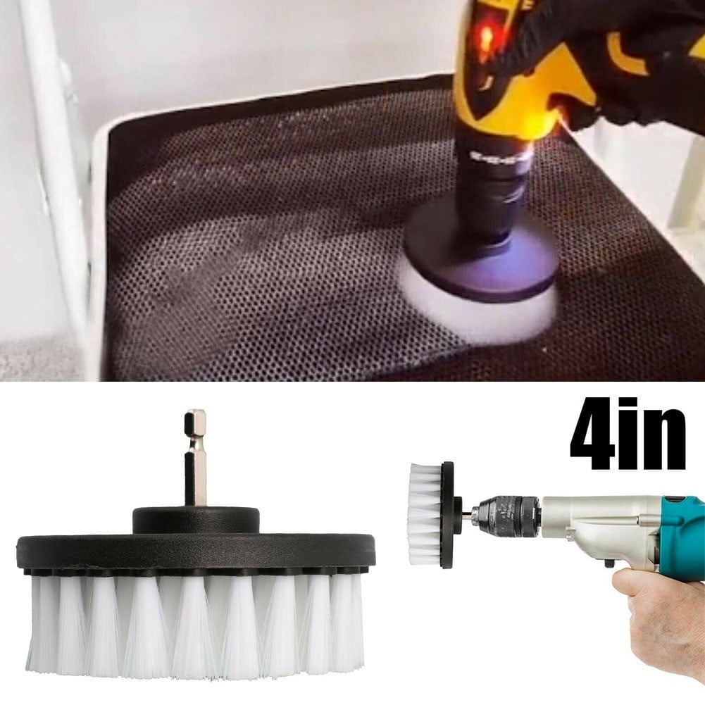 4 Inch Soft Drill Brush Attachment For Cleaning Carpet & Leather And