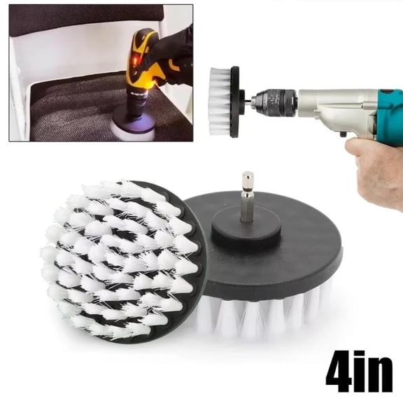 4 Inch Soft  Electric Scrubber Drill Disc Brushes Polisher Bathroom Power Cleaning Tools for Carpet Glass Car