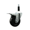 thumbnail image 1 of 4 Inch SS Hard Rubber Swivel 7/8 Inch Expand Stem Caster Total Lock Brake SCC, 1 of 2