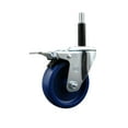 thumbnail image 1 of 4 Inch Solid Poly Swivel 3/4 Inch Expanding Stem Caster Total Lock Brake SCC, 1 of 2