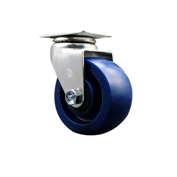 4 Inch Solid Polyurethane Wheel Swivel Caster with Roller Bearing SCC