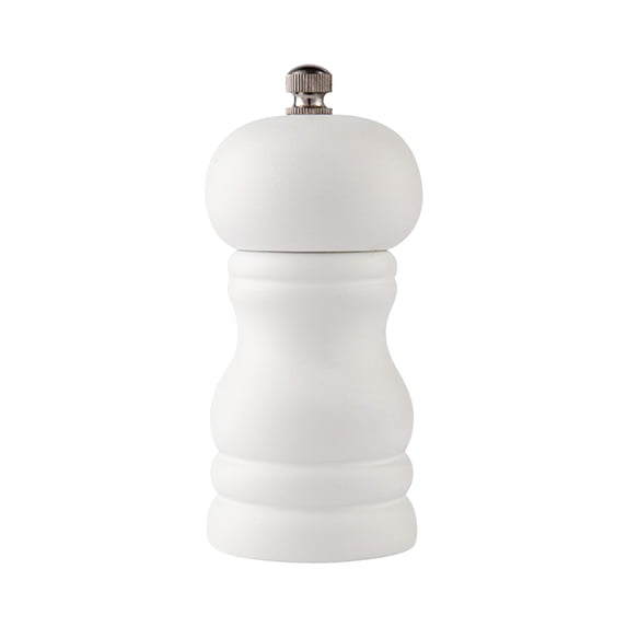 4-Inch Solid Wood Pepper Grinder, Manual Fresh Grind Mill for Black Pepper and Sichuan Peppercorns, PU Coated Kitchen Decor and Functional Tool