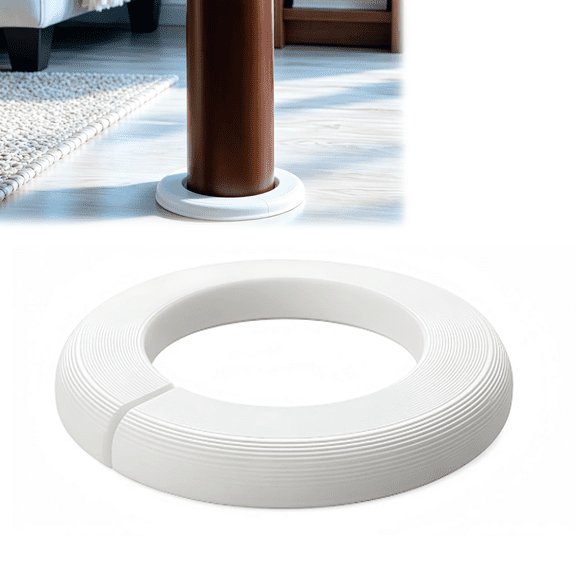 4 Inch Split Trim Rings for Lally Column Support Pole, Decorative Base Collar for Basement Pole Cover, Split Ring for Support Columns, Floor Transition Trim, Available in three sizes
