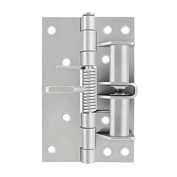 4 Inch Spring Hinge, Self-Closing Hinge with 90 Degree Positioning, Invisible Hinge for Wooden Door and Window Screen, Auto Close Hardware Hinge