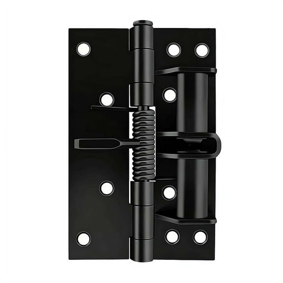 4 Inch Spring Hinge, Self-Closing Hinge with 90 Degree Positioning, Invisible Hinge for Wooden Door and Window Screen, Auto Close Hardware Hinge