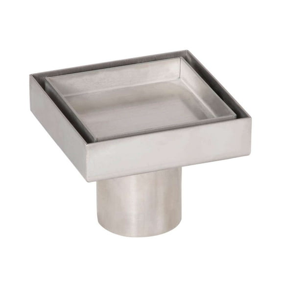4 Inch Square Tile Insert Shower Drain