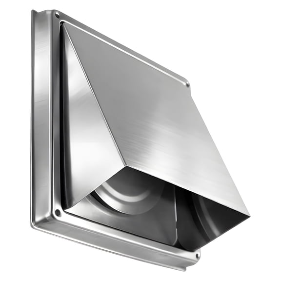 4 Inch Stainless Steel Dryer Vent Cover, Outdoor Vent Cap with Uninvited Visitors Guard, Low Noise, 304 Steel Air Vent, Weatherproof Wall Vent for Exhaust Fan, Dryer Hose