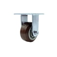 thumbnail image 1 of 4 Inch Stainless Steel Polyurethane Wheel Rigid Caster with Roller Bearing SCC, 1 of 2