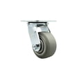 thumbnail image 1 of 4 Inch Thermoplastic Rubber Wheel Swivel Caster with Roller Bearing SCC, 1 of 2