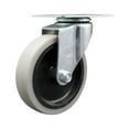 thumbnail image 1 of 4 Inch Thermoplastic Rubber Wheel Top Plate Swivel Caster Service Caster Brand, 1 of 2