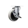 thumbnail image 1 of 4 Inch Thermoplastic Rubber Wheel Top Plate Swivel Caster with Brake SCC, 1 of 2