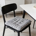 thumbnail image 1 of 4-Inch Thick Ergonomic Seat & Back Cushion – High-Density Foam Floor Pillow for Window, Office Chair & Bedroom,Gray, 1 of 6