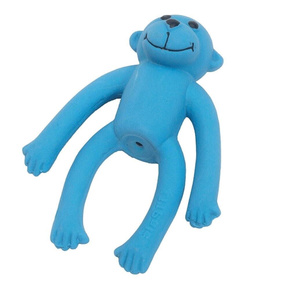 4 Inch Tiny Latex Dog Toy Cute Little Monkey Squeaker for Small Breeds ...