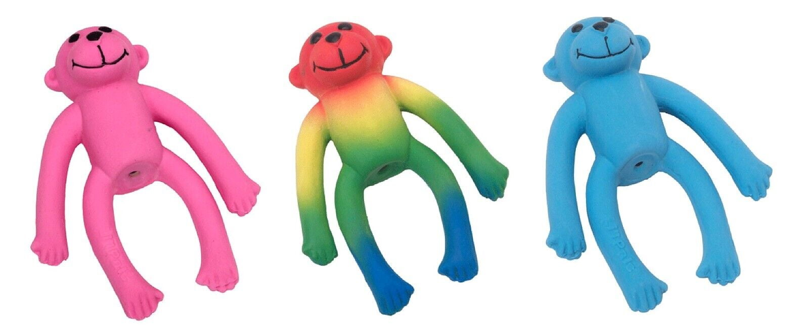 4 Inch Tiny Latex Dog Toy Cute Little Monkey Squeaker for Small Breeds ...