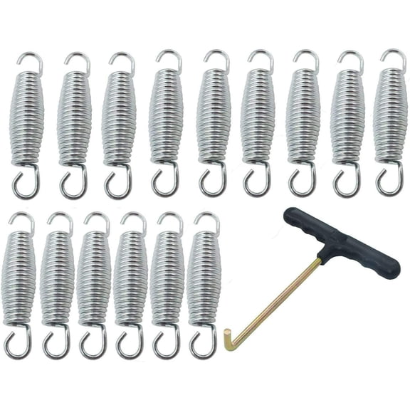 4 Inch Trampoline Springs Heavy Duty Replacement with Hook and Load Tool