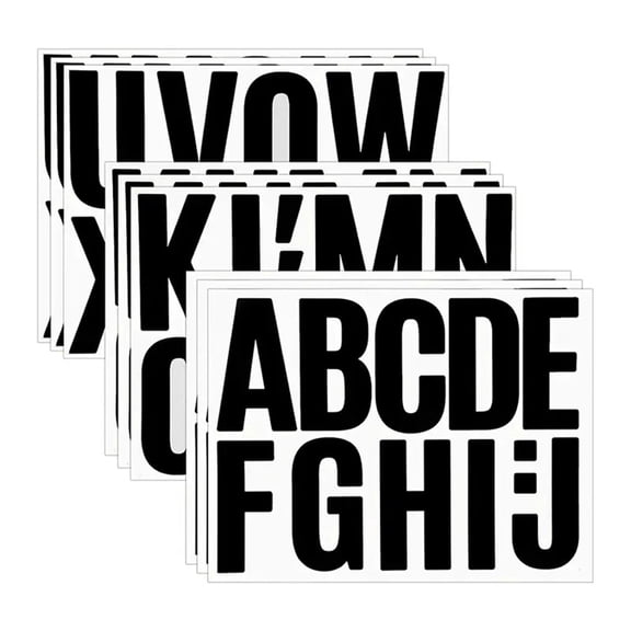 4 Inch Uppercase English Alphabet Stickers, Self-Adhesive Decorative Vinyl Letter Stickers for Labels, Signs, Scrapbooking, Classroom Decor, and Crafts