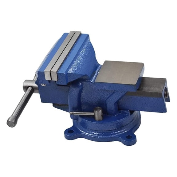 4 Inch Vise with Swivel Base - Metal Bench Vise for Crafting, Woodworking, Soldering, Modeling, Electronics Repair & Painting