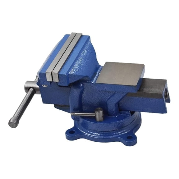4 Inch Vise with Swivel Base - Metal Bench Vise for Crafting, Woodworking, Soldering, Modeling, Electronics Repair & Painting