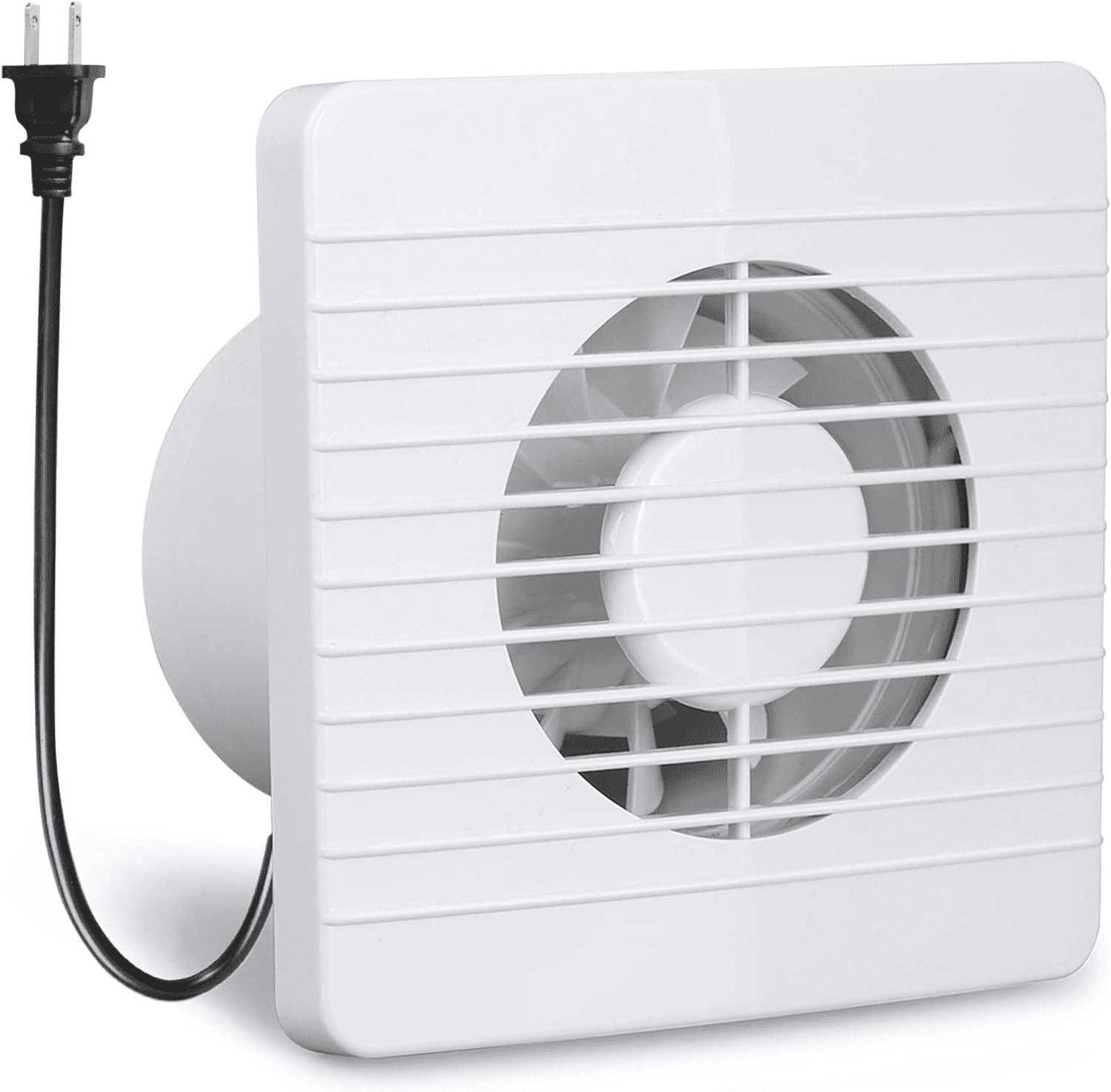 4 Inch Wall-Mounted Exhaust Fan, Small Bathroom Fan, IPX4 55CFM Window ...
