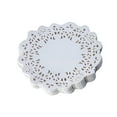 thumbnail image 1 of 4 Inch White Lace Paper Doilies - 150 Pcs Round Cake Decorations for Weddings, Parties, Dessert Displays - Elegant Table Placemats for Baking & Crafts Clearance, 1 of 6