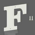 thumbnail image 1 of 4 Inch White Metal Letters, Modern Metal House Address Letters and Numbers for Outside Signs, Outdoor Mailbox Numbers, for Door, Apartment, Office, Home Use(Letter F), 1 of 6