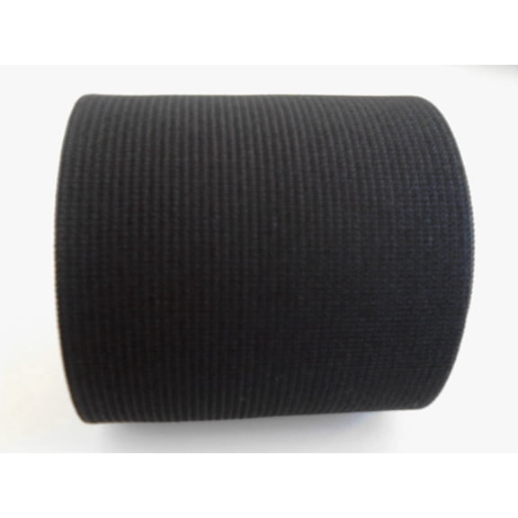 4-Inch Wide Black EXTRA Heavy Knit Stretch ELASTIC 3 Yards by Prolastic