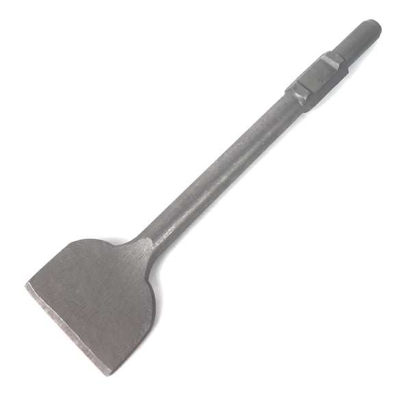 4 Inch Wide Tile & Removing Tile and Stone Chisel for hex.30mm Demolition Jack Hammers, 16 Inch Long, Alloy Steel Construction, 4" x 16" Chisel Bit for Demolition Concrete Breaker