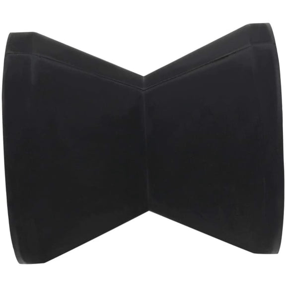 4 Inch Width Boat Trailer Bow Stop Roller by 5/8 Inch Shaft Black Molded Rubber