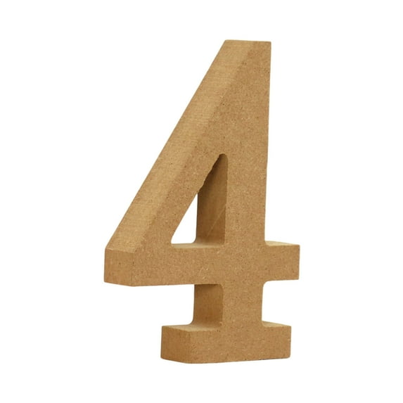 4 Inch Wooden Letters Unfinished for Crafts - White Wood Alphabet Letters for Wall Decor, Marquee Signs, Wedding, Birthday Party & Home Decoration - Standing Table Letters for DIY Projects