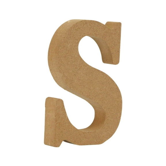 4 Inch Wooden Letters - Unfinished Wood Alphabet Craft Letters for DIY Painting, Home Decor & Learning - 3D Standing Wall Letters for Party, Nursery & Classroom Decorations