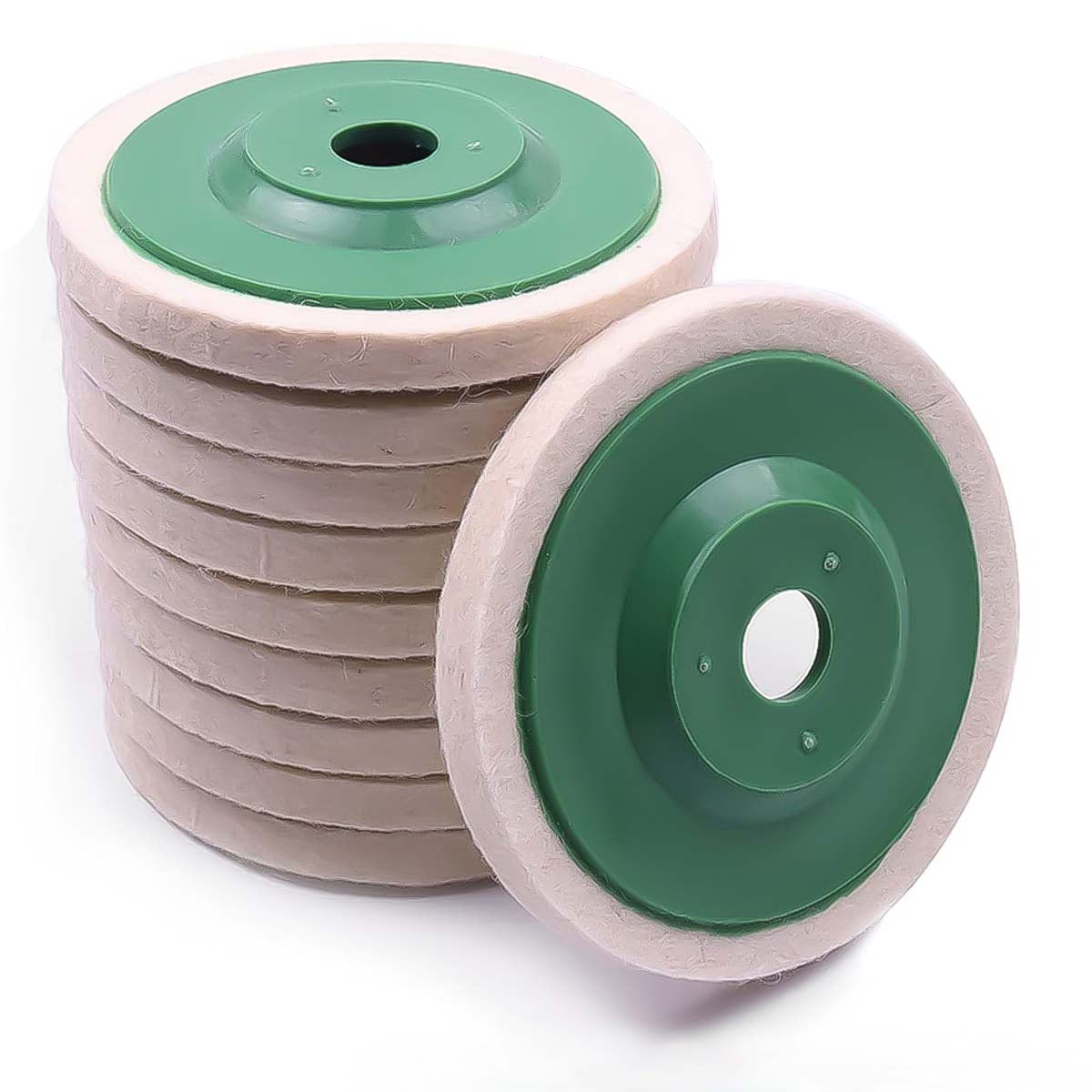 4 Inch Wool Buffing Wheel Felt Polishing Disc Pad For Angle Grinder