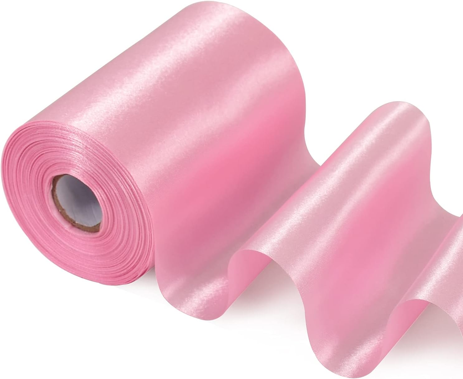 Very Wide Ribbon 4 Inch x 22Yards Wide Satin Ribbon Solid Fabric Large Ribbon for ...