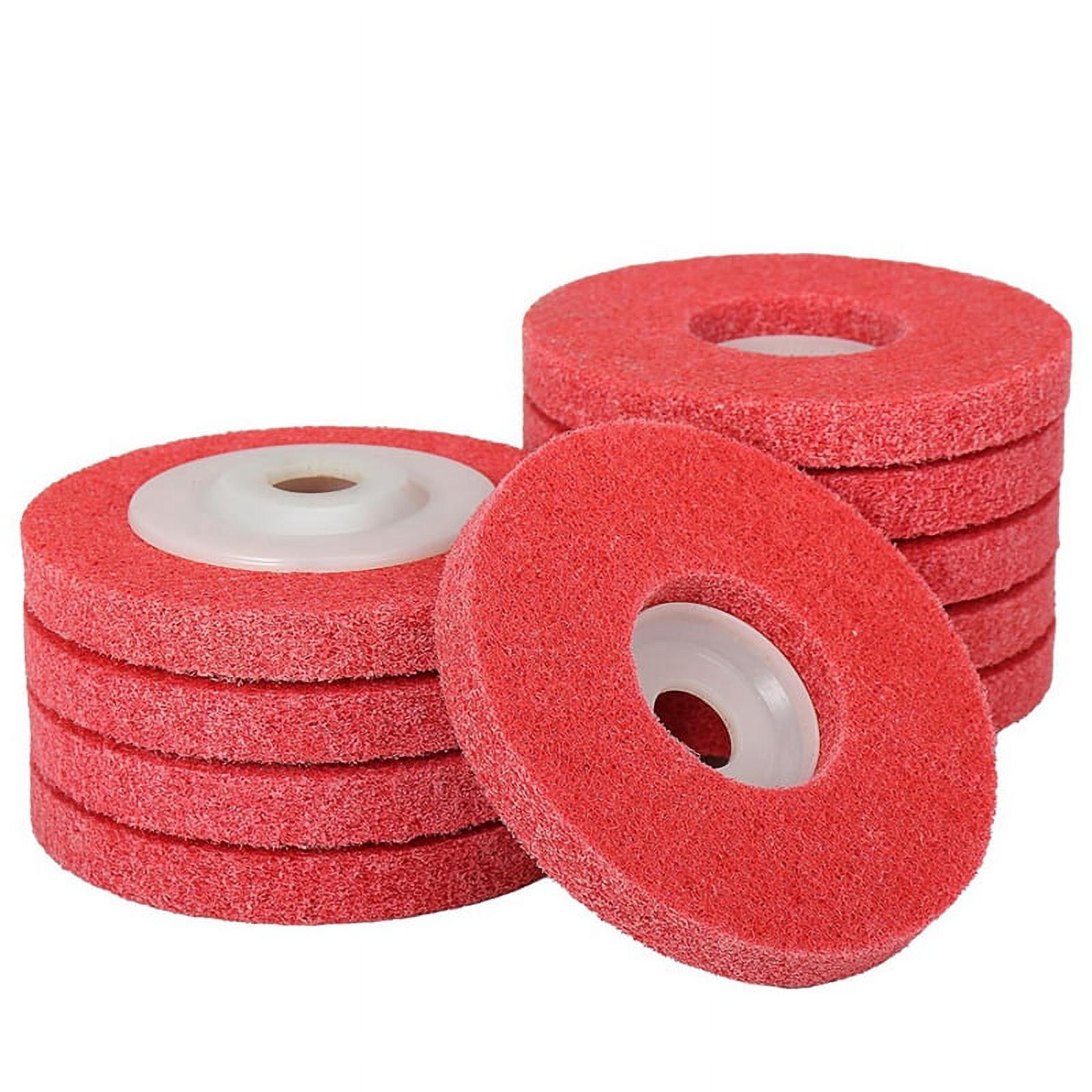 4 Inch x 5/8 Inch Nylon Fiber Flat Abrasives Buffing Polishing Wheel