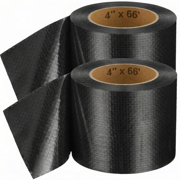4 Inch x 66 Feet RV Underbelly Tape RV Underbelly Material Corrugated Waterproof Flex Belly Tape Thick Adhesive Patch Sealing Mobile Home Camper Travel Trailer Tear Repair (2 Pack)