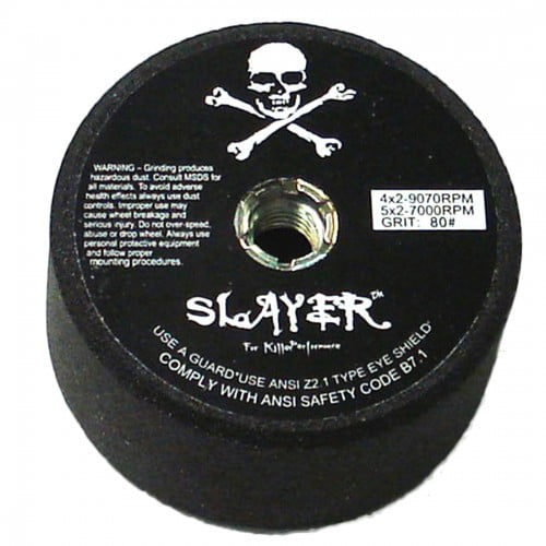 4 Inch x 80 Grit Slayer Silicon Carbide Stone Cup