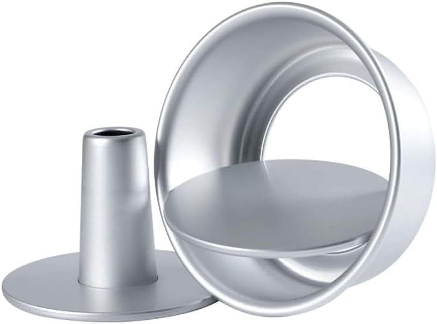 4 Inches Aluminum Angel Food Cake Pan Round Cake Pans with Removable