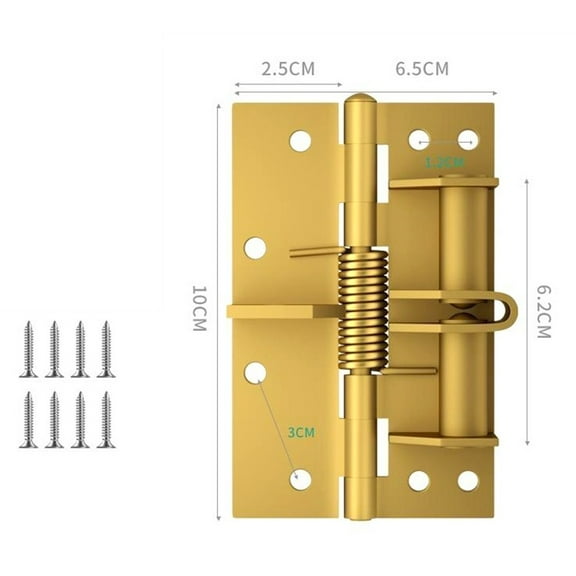 4 Inches Self Closing Door Hinges Automatic Stopper Speed Mute Closer Hydraulic Buffer Building Hardware Home Improvement