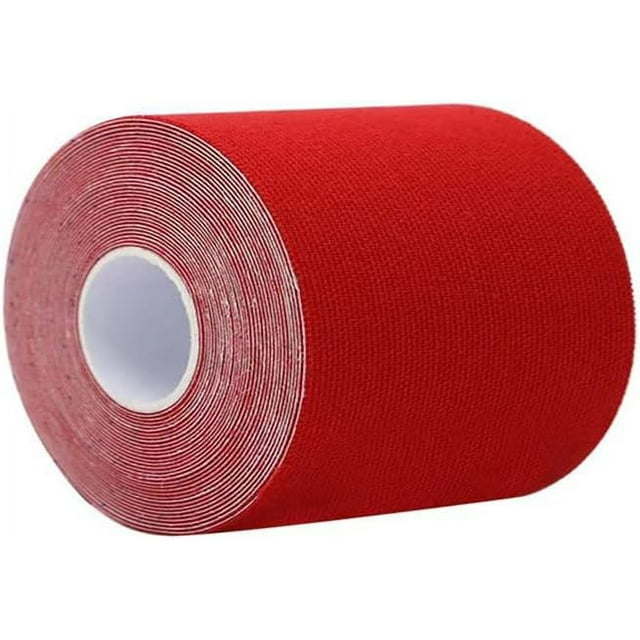 4 Inches X 10.9 Yards Red Turf Tape Football Extra Wide Latex Free