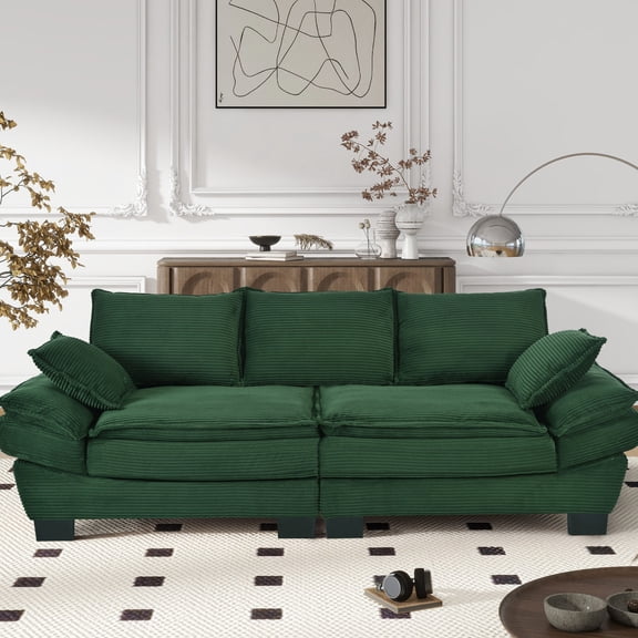 4 Included Decorative Pillows | Enhance Sofa Aesthetics | Comfortable and Stylish Couch