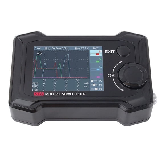 4 Independent Port Digital Servo Tester Analysis Tool With Pulse Width Adjustment Feature & USB Upgraded for Drones Car Boats