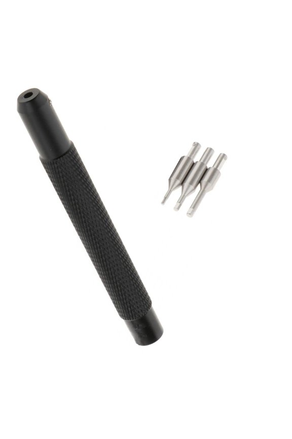 4 Interchangeable Pin Watch Crown Tube Insert Removal Tool Ergonomic Handle for Watchmakers and Watch Repair Maintenance