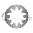 thumbnail image 1 of #4 Internal Tooth Lock Washers / Steel / Black Oxide / Outer Diameter: .245" - .270" / Thickness Range : .012" - .018" (Quantity: 10,000 pcs), 1 of 1