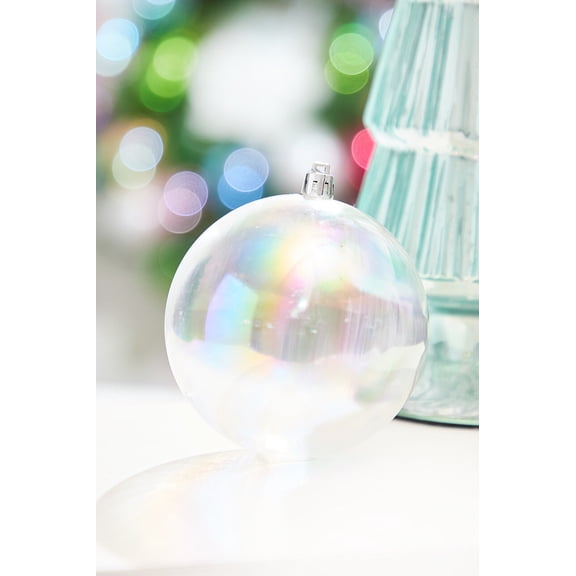 4" Iridescent Pearl Ball Ornament - Santa's Sweet Shoppe.