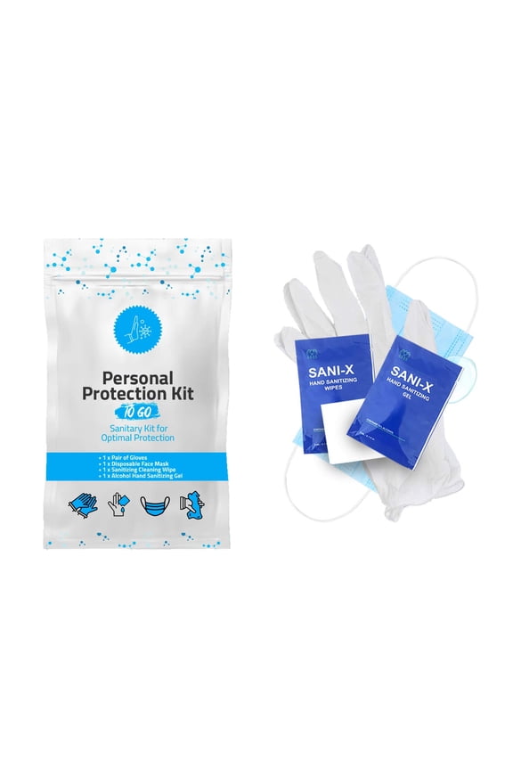 4 Item All-In-One Personal protection Kit - 10 PACK